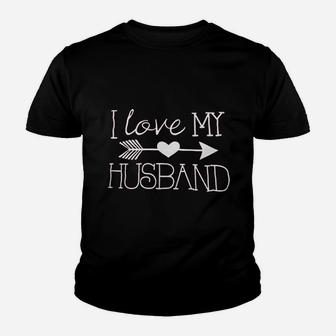 I Love My Husband Youth T-shirt | Crazezy