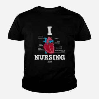 I Love Nursing Youth T-shirt | Crazezy DE