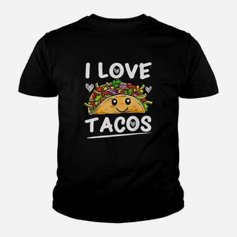 I Love Tacos Cinco De Mayo Taco Youth T-shirt | Crazezy CA