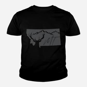 I Love The State Of Montana My Sweet Home Deer Elk Hunting Youth T-shirt | Crazezy UK