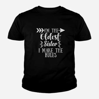 I Make The Rules Oldest Youth T-shirt | Crazezy