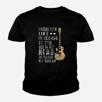 I Might Look Like I Am Listening To You Youth T-shirt | Crazezy CA