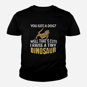 I Raise A Tiny Dinosaur Youth T-shirt | Crazezy