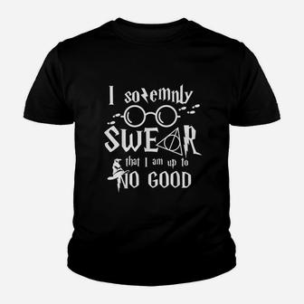 I Solemnly Swear That I Am Up To No Good Youth T-shirt | Crazezy