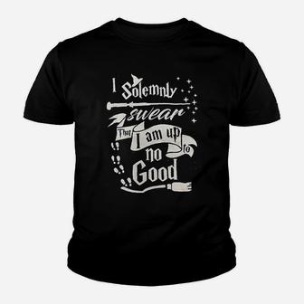 I Solemnly Swear That I Am Up To No Good Youth T-shirt | Crazezy