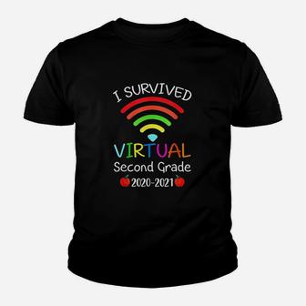 I Survived Virtual 2Nd Grade End Of Year Distance Learning Youth T-shirt | Crazezy