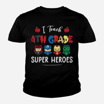 I Teach 4Th Grade Superheroes Back To School Teacher Youth T-shirt | Crazezy AU