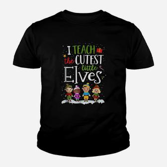 I Teach The Cutest Little Elves Youth T-shirt | Crazezy DE