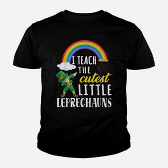I Teach The Cutest Little Leprechauns St Patrick Day Teac Youth T-shirt | Crazezy UK