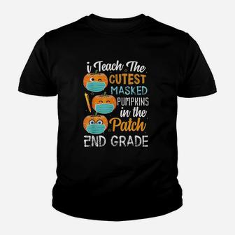 I Teach The Cutest Pumpkins In The Patch 2Nd Grade Youth T-shirt | Crazezy