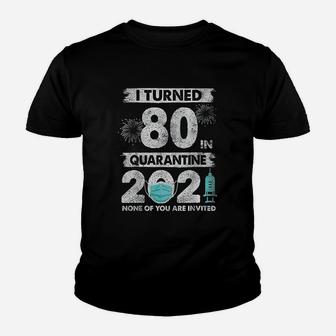 I Turned 80 80 Years Old 80Th Birthday Youth T-shirt | Crazezy