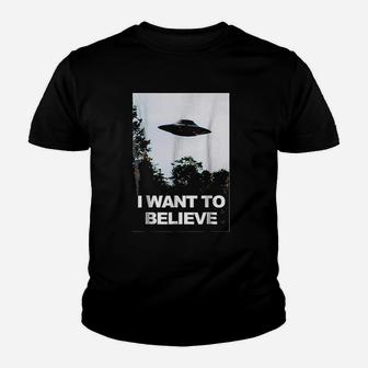 I Want To Believe Youth T-shirt | Crazezy CA