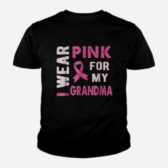 I Wear Pink For My Grandma Youth T-shirt | Crazezy UK