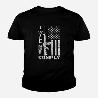 I Will Not Comply Youth T-shirt | Crazezy CA