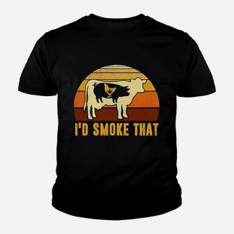 I Would Smok That Vintage Funny Bbq Grilling Party Youth T-shirt | Crazezy DE