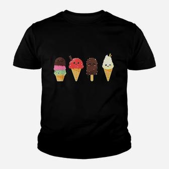 Ice Cream Lover For Summer Youth T-shirt | Crazezy
