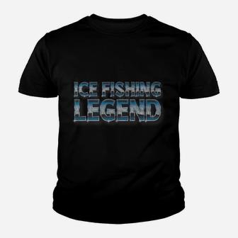 Ice Fishing Legend Shirt Youth T-shirt | Crazezy
