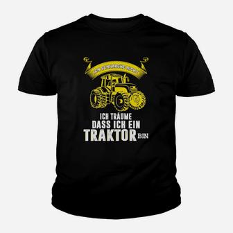Ich Traume Dass Ich Ein Traktor Kinder T-Shirt - Seseable