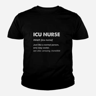 Icu Nurse Youth T-shirt | Crazezy AU