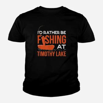 Id Rather Be Fishing At The Lake Youth T-shirt - Monsterry UK