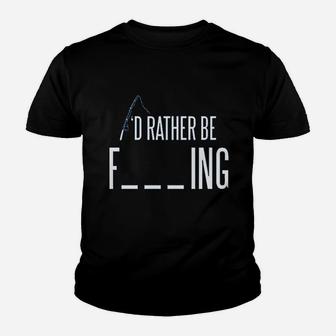 I'd Rather Be Fishing Youth T-shirt | Crazezy DE