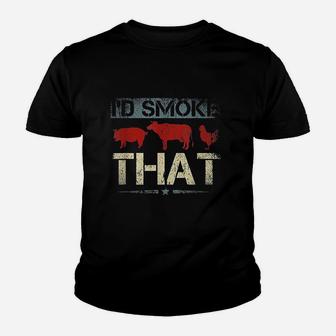 Id Smok That Barbecue Youth T-shirt | Crazezy