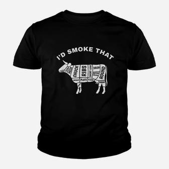I'd That Cow Bbq Meat Youth T-shirt | Crazezy CA