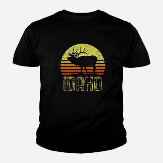 Idaho Vintage Retro Sunset Youth T-shirt | Crazezy