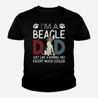 I'm A Beagle Dad Retro Beagle Dog Dad Funny Father's Day Youth T-shirt | Crazezy CA