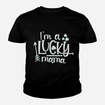 Im A Lucky Mama Youth T-shirt | Crazezy UK