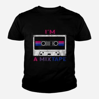Im A Mixtape Pride Flag Lgbtq Retro Lgbt Ally Gift Youth T-shirt | Crazezy