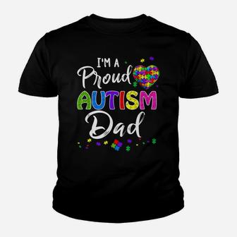 I'm A Proud Autism Dad Shirt Autism Awareness Youth T-shirt | Crazezy AU