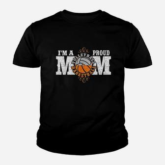 Im A Proud Basketball Volleyball Mom Combined Sports Youth T-shirt | Crazezy UK