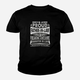 Im A Proud Father In Law Of A Freaking Awesome Youth T-shirt | Crazezy UK