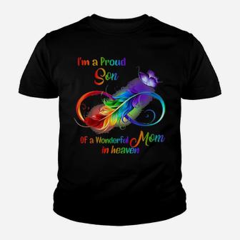 I'm A Proud Son Of A Wonderful Mom In Heaven Family Youth T-shirt - Monsterry AU