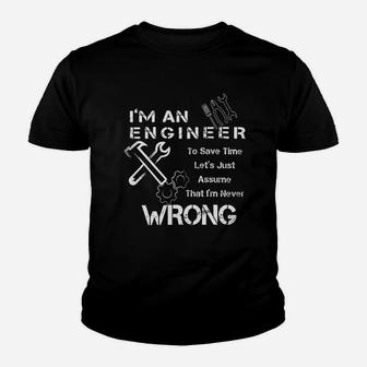 Im An Engineer Funny Humor Youth T-shirt | Crazezy UK