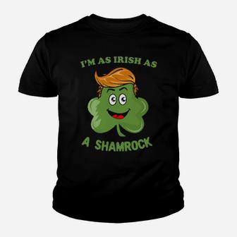I'm As Irish As A Shamrock Cute Kawaii Shamrock Youth T-shirt - Monsterry DE