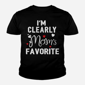 I'm Clearly Mom's Favorite Funny Sibling Humor Gift Youth T-shirt | Crazezy UK