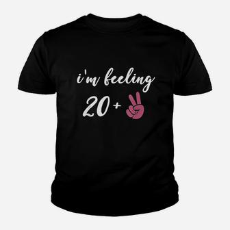 Im Feeling 22 Fun And Cute Age 22 Birthday Youth T-shirt | Crazezy