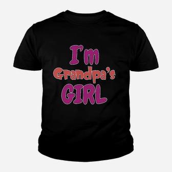 Im Grandpas Girl Grandmother Grandma Boy N Girl Clothes Youth T-shirt | Crazezy DE