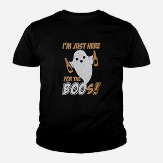 Im Just Here For The Boos Ladies Youth T-shirt | Crazezy DE