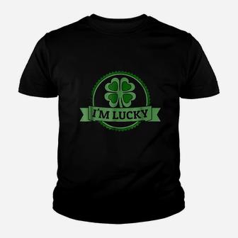 Im Lucky Shamrock Gift For St Patrick Day Youth T-shirt | Crazezy UK