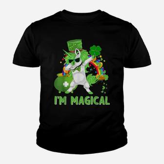 Im Magical Irish Dabbing Unicorn Toddler St Patricks Day Youth T-shirt - Monsterry CA