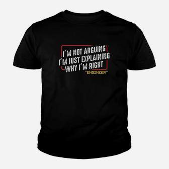 Im Not Arguing I Am Just Explaining Why I Am Right Nerd Youth T-shirt | Crazezy