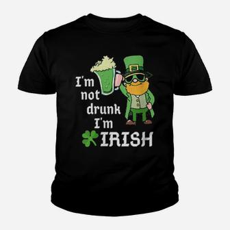 Im Not Drunk Im Irish St Patricks Day St Pattys Green Youth T-shirt - Monsterry AU