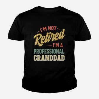 Im Not Retired Im A Professional Granddad Youth T-shirt | Crazezy