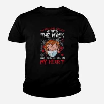 Im Smiling Under The Cover And Hugging You In My Heart Youth T-shirt | Crazezy DE