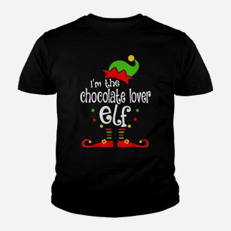 I'm The Chocolate Lover Elf Xmas Family Friend Christmas Youth T-shirt | Crazezy CA