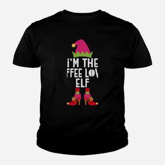I'm The Coffee Lover Elf Matching Christmas Costume Youth T-shirt | Crazezy UK