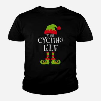 I'm The Cycling Elf Funny Matching Christmas Costume Youth T-shirt | Crazezy DE